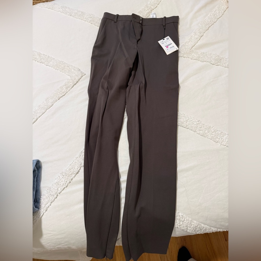 NWT Zara Dark Brown Trousers